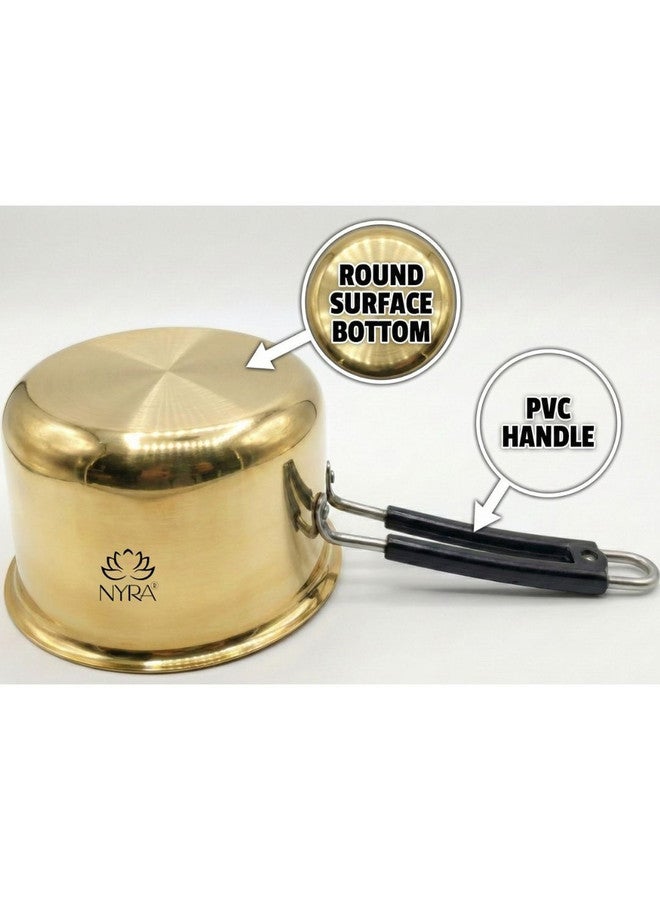 Nyra Kitchenware Bronze-Toned Dishwasher Safe Brass Pan - Image 5